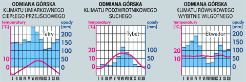 grska odmiana klimatw – wykresy